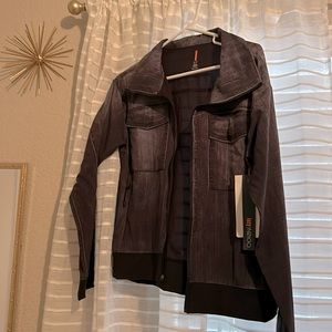 Black washed trucker jacket Lucy